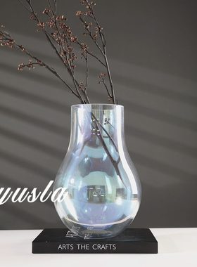 甄选简约客厅茶几插干花花器餐厅桌面样板间别墅玄关柜摆件软装饰