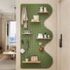 Solid wood hole board custom entry entrance wall storage rack partition hanging board storage rack wall wall display