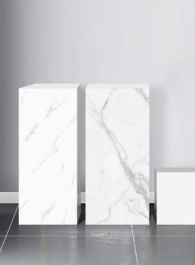 雕塑定制底座商场石墩落地基座摆件黑白根黑色P大理石售楼部展示