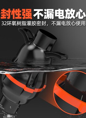 鱼池排污管道泵大流量潜水排污泵220v自吸污水泵过滤池水底吸污泵