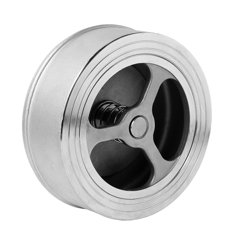 304不锈钢对夹式止回阀H71W水管水泵止逆单向阀4分1寸DN25 50 100 - 图3