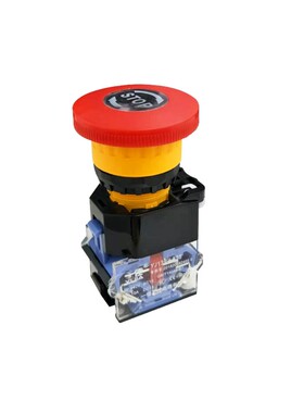 一佳YJ139-LA38-11ZS 蘑菇头急停按钮 电源紧急开关22mm STOP急停