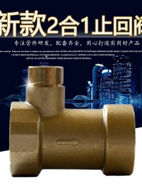 二合一止回阀无塔压力罐6分内外丝防倒流补气负压1寸单向逆水阀门