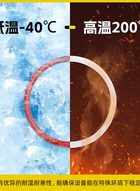 硅胶o型圈密封圈线径2mm环保硅胶垫o圈耐高温绝缘垫圈耐老化胶圈