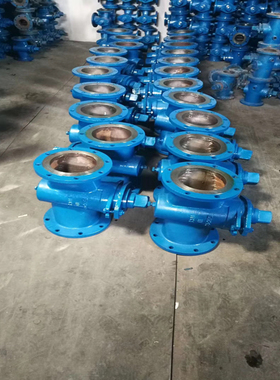 BX44W-16C油品沥青专用高温铸钢法兰保温三通旋塞阀DN50 65 80 10