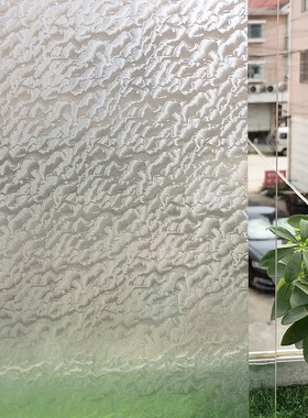 水波纹窗户玻璃贴纸m防走光磨砂卧室防窥视透光不透明浴室门窗花