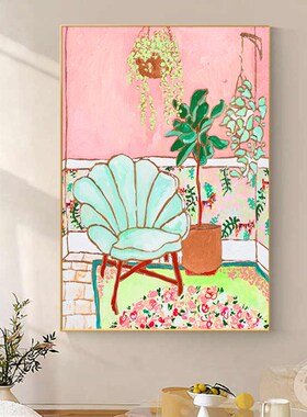 抽象客厅装饰画马j蒂斯入户玄关壁画落地画小众艺术沙发背景墙挂