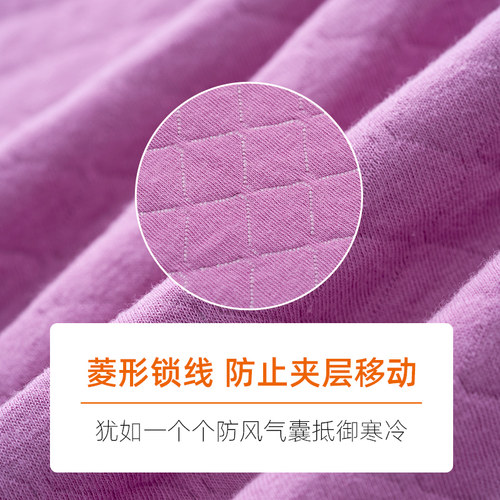 中老年人三层加厚秋衣秋裤男女士纯棉高领保暖内衣套装老人棉毛衫 - 图3