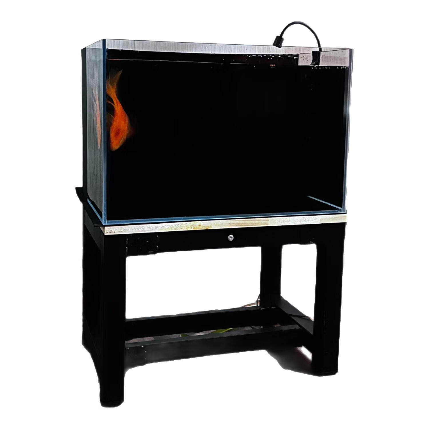 嘉赤60缸2025新款背过滤客厅桌面溪流生态观赏龙金鱼超白玻璃鱼缸 - 图3