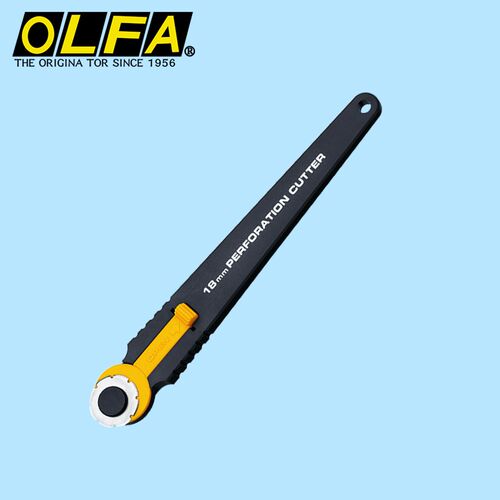 日本OLFA小虚线刀切割刀裁纸滚刀PRC-2/PRB18-2/RB18-2圆刀片18MM - 图0