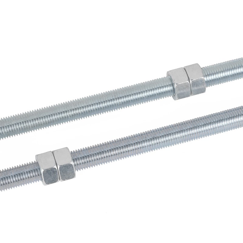 镀锌螺杆丝杠螺母套装全螺纹通丝螺丝杆牙条m5m6m8m10m12-m30 - 图2