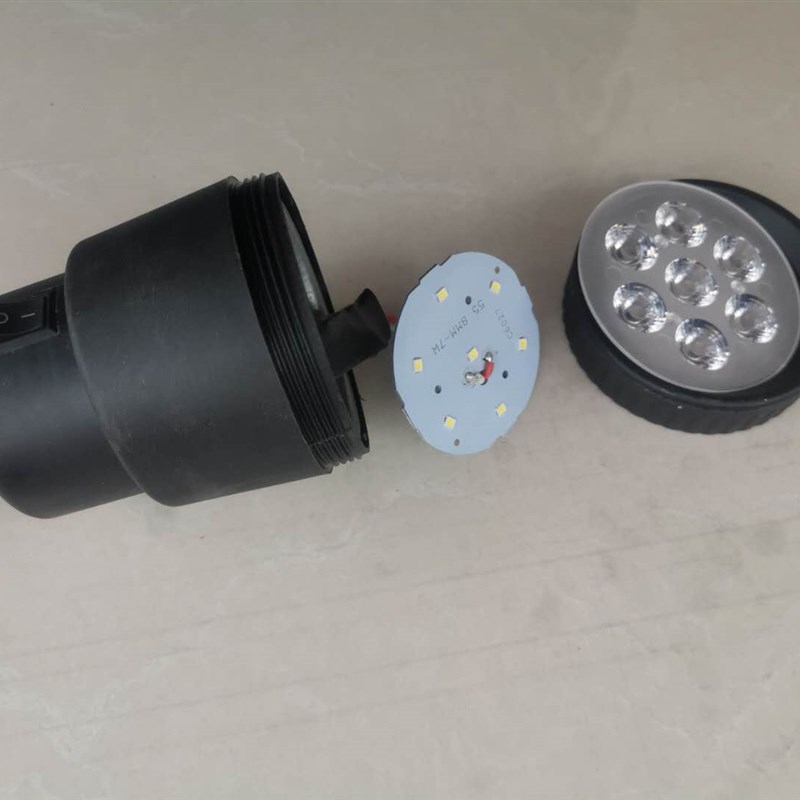 LED机床工作灯车床灯JL50D-2高尼龙方座24v6珠6w防爆灯孔心距6 - 图2