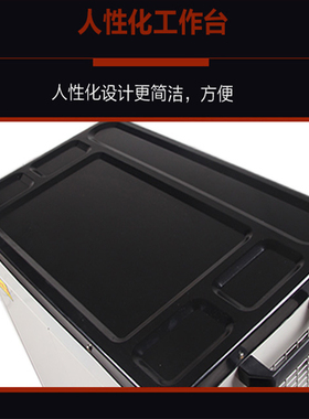 汽修车间维修工具车手推零件车工具收纳柜锁网式对开门工具箱柜