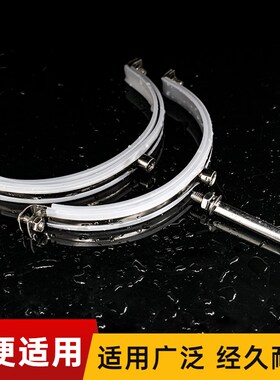 不锈钢管夹分体组合卡箍吊码管卡扣pvc包胶排水管道支架吊卡 抱箍