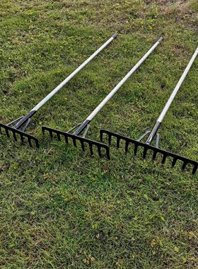 耙子农用松土钢耙翻地钉耙家用草耙除草杂物垃圾耙稻草松土工具