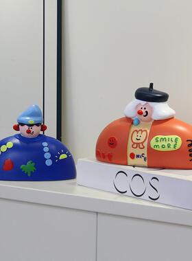 ins面包人摆件蛋糕店烘焙房摆设咖啡馆吧台人物装饰品开业送礼物