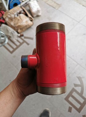 丝扣变沟槽消防箱消火栓变径沟丝三通65X25卷盘沟槽外丝三通65*25