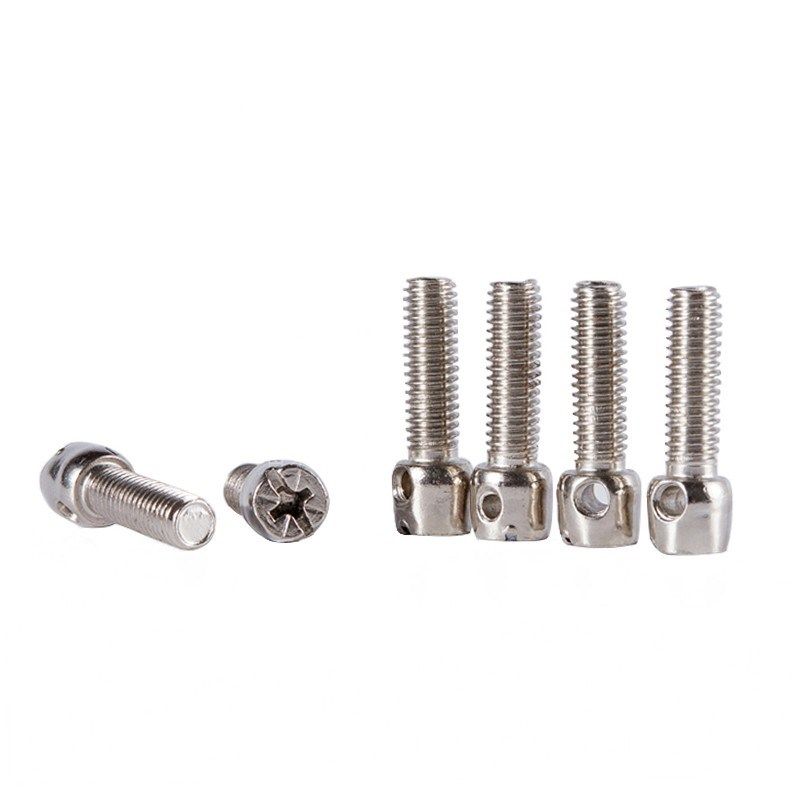 电表螺丝304不锈钢带孔螺丝钉铅封螺丝 带孔十字螺丝螺栓M3M4M5M6,淘宝优惠券,粉丝福利购,淘宝优惠卷