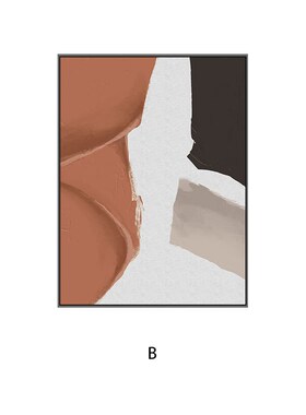 抽象巨幅落地画客m厅装饰画竖版沙发背景墙壁画玄关棕色艺术挂画