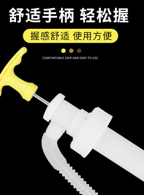 手动抽油器塑料抽油泵抽吸油器自吸打油泵油桶管抽液化工管手压式