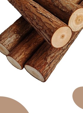 杉木原木头树杆h树段造景装饰造型围栏营地实木架子篱笆栅栏支撑