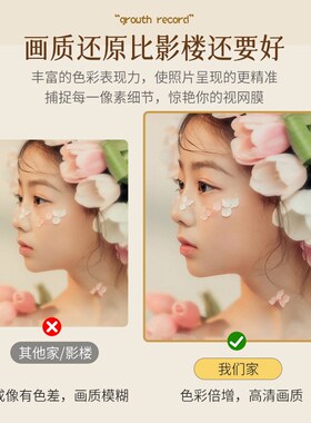 校园时光儿童证件照成长相框加打印毕业照片定制作摆台挂墙高级感