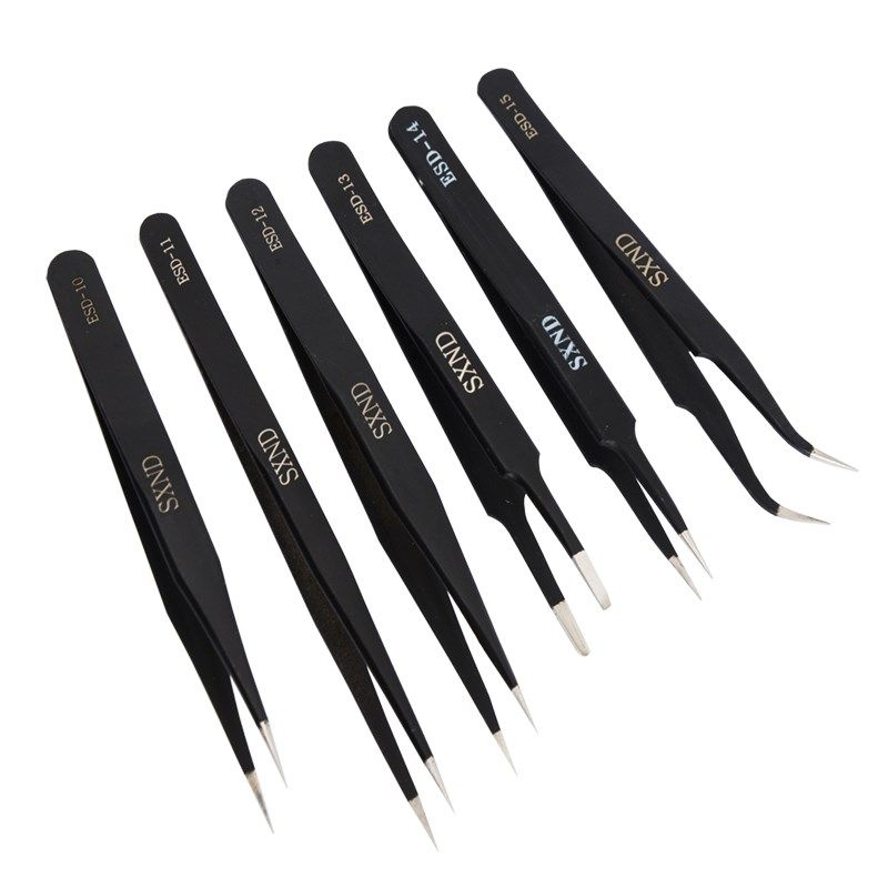 镊子SXND 防静电ESD不锈钢镊子燕窝挑毛粉刺防静电镊子防静电镊子,淘宝优惠券,粉丝福利购,淘宝优惠卷