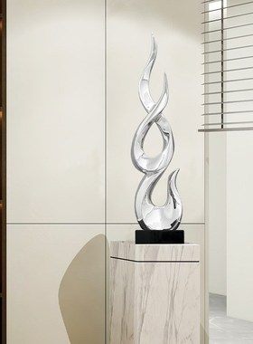 节节高升玄关摆件大办公室电视柜客厅简约轻奢高X档艺术工艺品