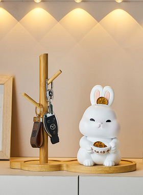 治愈系可爱进门门口钥匙收纳摆件客厅玄关电视柜.家居装饰品