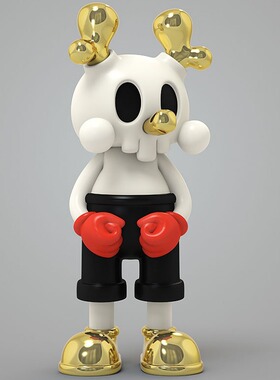 酒店新款抽象样板房m装饰工艺品卡通人物雕塑软装现代简约落地摆