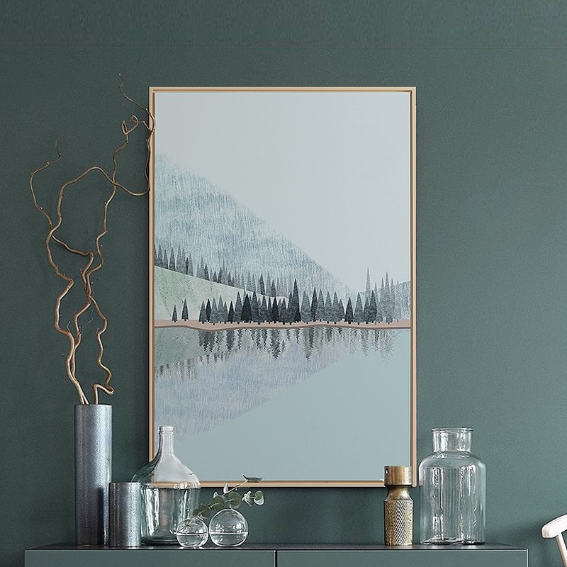 Internet celebrity decorative painting modern minimalist landscape hanging painting mural living room gift corridor restaurant housewarming bedroom 24 solar terms