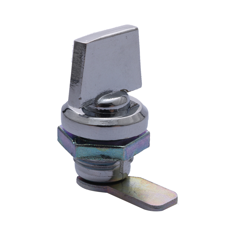 MS844 turn tongue lock, small round lock for electrical cabinet box, small handle cylindrical lock, small tool box lock, chassis cabinet lock