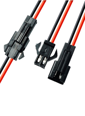 灯条延长线 加长线 对插连接线2P 灯带串联线 公母线 子母线