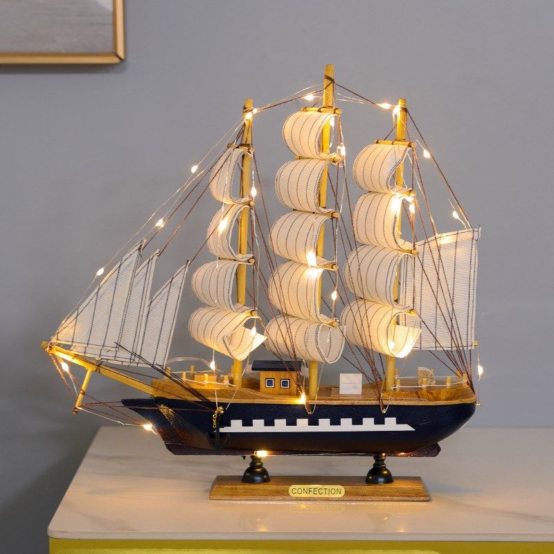 帆船摆件一帆风顺模型客厅家居装饰酒柜玄关书架办公室工艺品摆设,淘宝优惠券,粉丝福利购,淘宝优惠卷