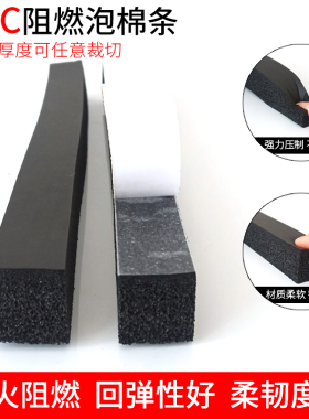 PVC泡棉门缝门底密封条防盗门塑钢窗房门隔音泡沫填缝自粘海绵条