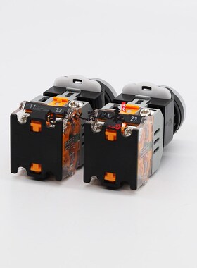 带灯按钮开关复位LA38-11DN自锁电源启动停止控制红绿22mm