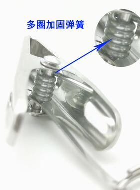 嘉贝巧窗帘挂圈挂钩 304不锈钢圈 窗帘扣 环带环窗帘夹子 晾衣夹
