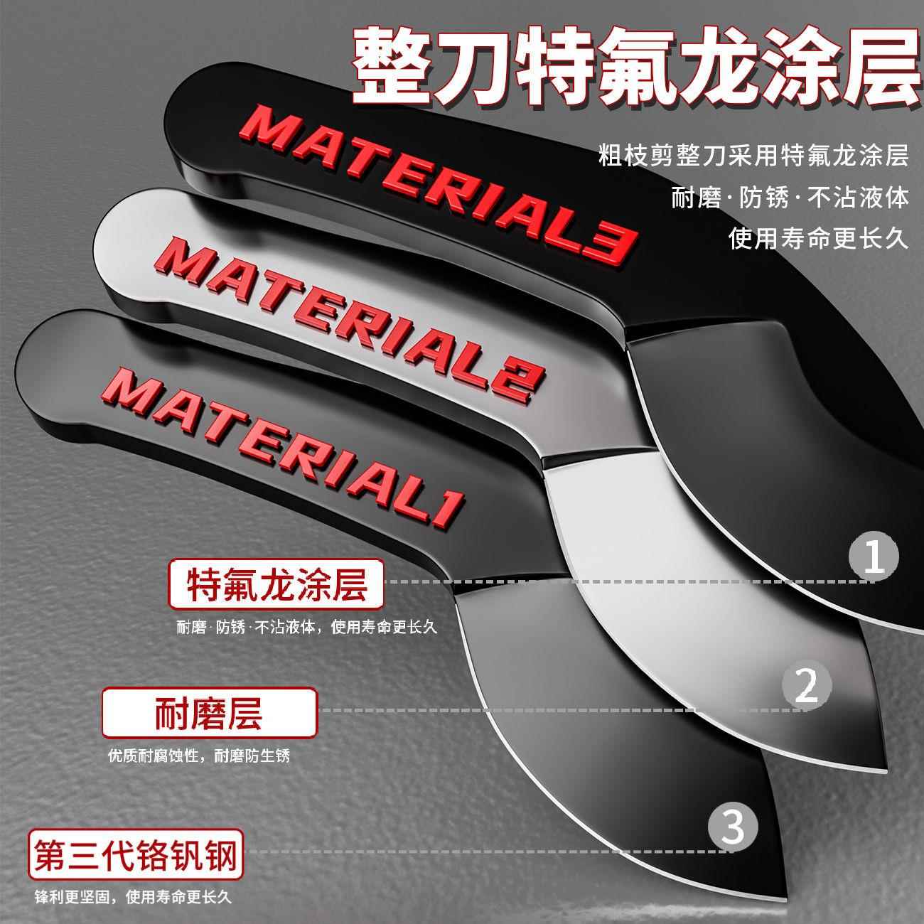 剪枝剪刀果树修枝专用树枝剪园林修剪神器强力修大力粗枝大枝省力 - 图2