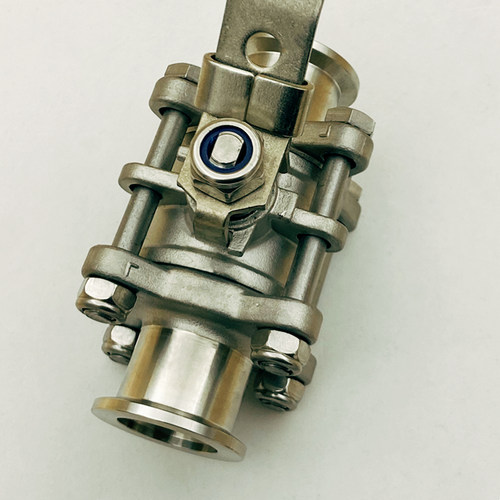 KF真空球阀304不锈钢手动挡板阀16卡箍25卡盘40法兰50快装三片式1 - 图2