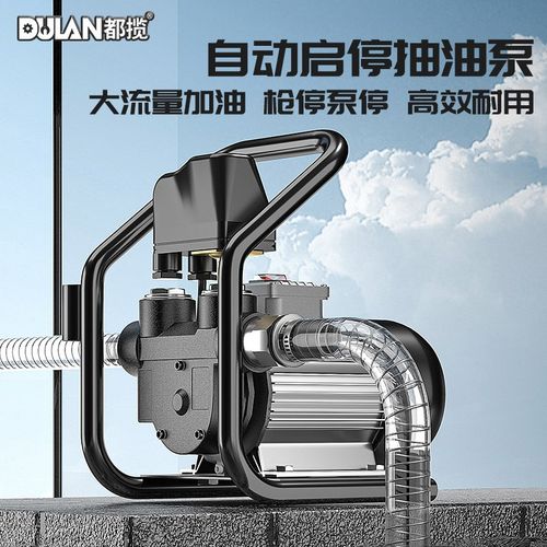 都揽电动抽油泵大流量自动启停油泵12v24v220v通用自吸计量加油泵 - 图2