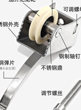 移门滑轮推拉门窗轨道滚轮卫生间厨房衣柜门宽壳凸轮25宽27宽槽轮