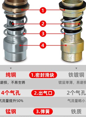 c式气管快速接头自锁空压机气泵对接风炮汽保配件大全公母头工具