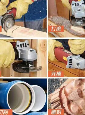 角磨机链条锯片4寸木工锯盘木头打磨神器万用切割片茶盘开槽据盘