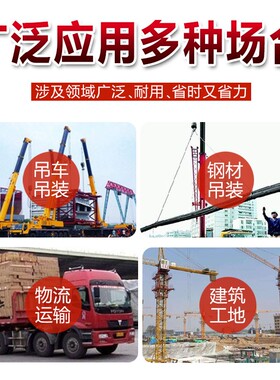 起重链条吊索具G80锰钢链条双头环吊索具行车吊车吊钩挂钩吊链