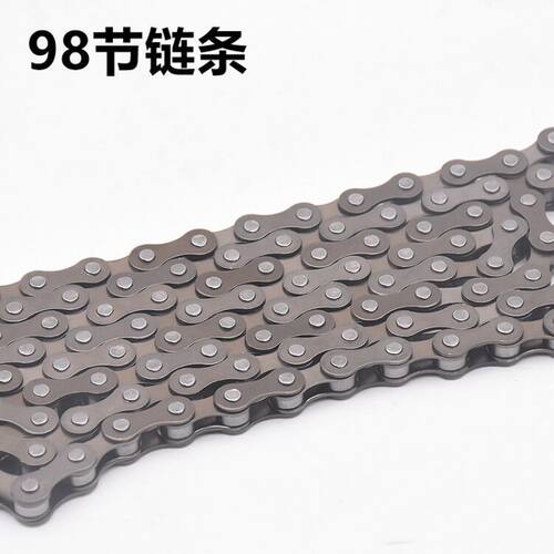 电动车单速链条儿童山地车98节链子114节链条折叠自行车配件链条 - 图0