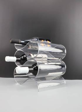 现代简约亚力S厅形红酒架酒柜摆件克样装0018板房客电视柜玄关家