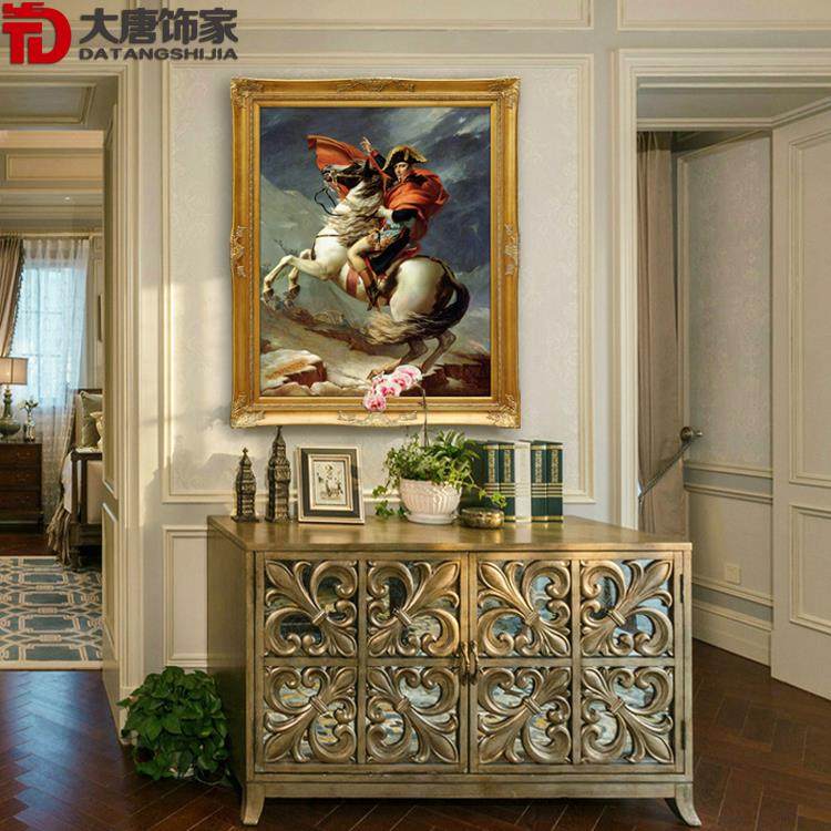 红衣拿破仑物欧N202式人油画宫别墅幅玄关装饰画廷古典人物油大画,淘宝优惠券,粉丝福利购,淘宝优惠卷
