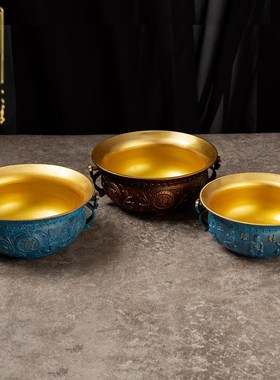 如意聚宝c盆摆件招财聚财纯铜全铜大号储钱罐黄铜家用客厅办公室