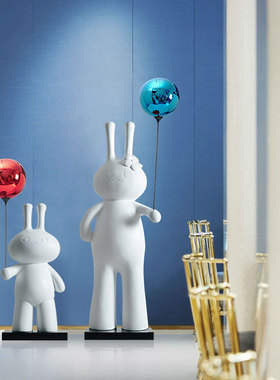 北欧气球落地大摆件样板间售楼处E展厅玄关网红雕塑装置艺术品