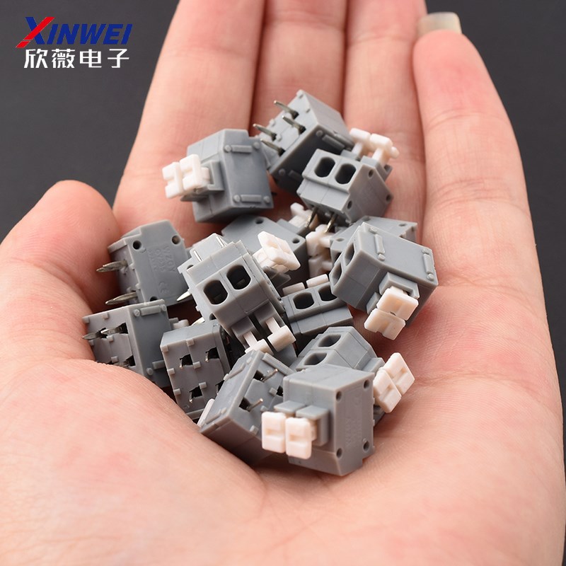 弹簧式PCB接线端子KF235-3.81MM/KF235-5.0MM铜环保免螺丝按压式 - 图0